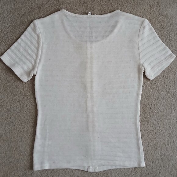 June and Hudson Light Beige Top - Picture 2 of 4